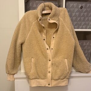 Women's Tan Teddy Jacket